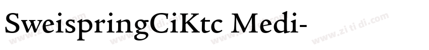 SweispringCiKtc Medi字体转换